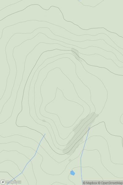 Thumbnail image for Trichrug [South-West Wales] showing contour plot for surrounding peak